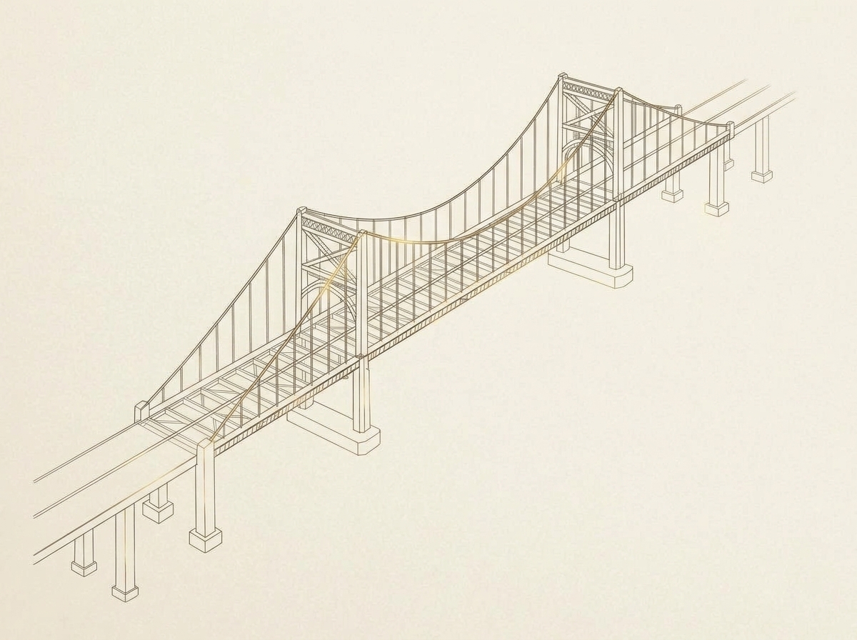 Bridge Dashboard Architectural CAD Schematic